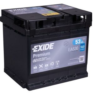 EXIDE PREMIUM EA530 12V 53Ah 540A(EN) 210x175x190 0/1 EAN3661024034203