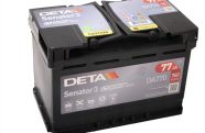 DETA SENATOR3 DA770 12V 77Ah 760A(EN) 278x175x190 0/1 EAN3661024024242