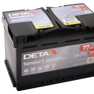 DETA SENATOR3 DA770 12V 77Ah 760A(EN) 278x175x190 0/1 EAN3661024024242