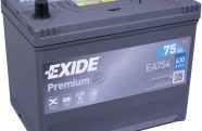 EXIDE Premium EA754 12V 75Ah  630A(EN) 270x173x222 0/1 EAN3661024034166