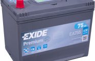 EXIDE PREMIUM EA755 12V 75Ah 630A(EN) 270x173x222 1/1 EAN3661024034173