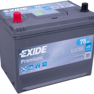 EXIDE PREMIUM EA755 12V 75Ah 630A(EN) 270x173x222 1/1 EAN3661024034173