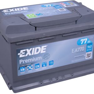 EXIDE PREMIUM EA770 12V 77Ah 760A(EN) 278x175x190 0/1 EAN3661024034241