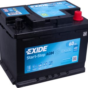 EXIDE AGM EK600 12V 60Ah(c20) 680A(EN) 242x175x190 0/1 EAN3661024036498