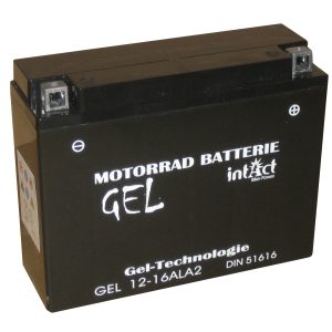 205 x 71 x 164 - + Intact Bike Power GEL 12V 16Ah(c20) 280A(EN) CB16AL-A2 51616 EAN4250227524285