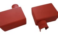 Klemmju izolators DIN, 20mm, sarkans, kreisais