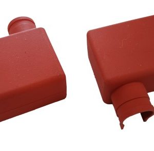 Klemmju izolators DIN, 20mm, sarkans, kreisais